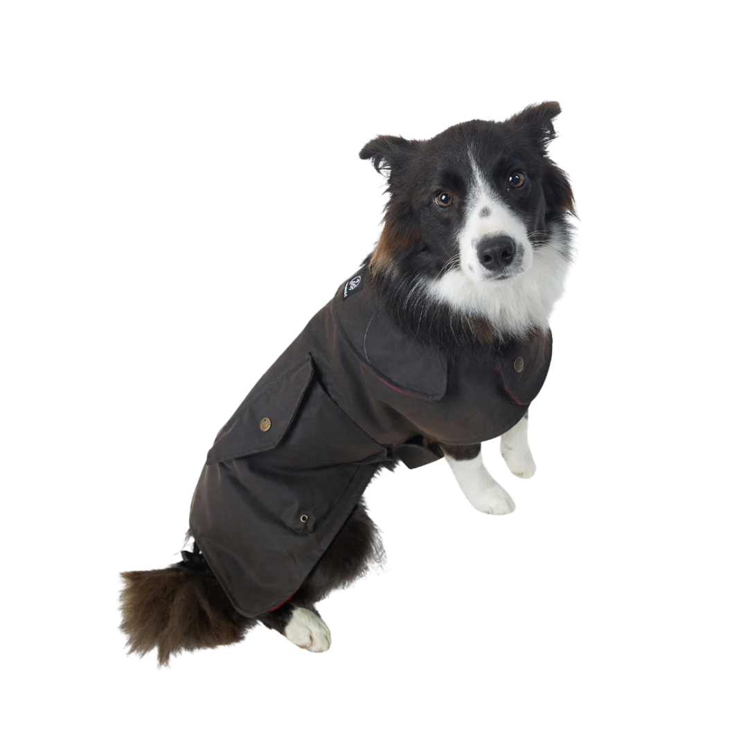 Swanndri Hunter Oilskin Dog Coat Brown