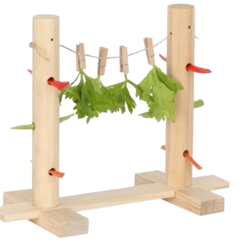 Veggie Patch Peg N Snack Line Small Animal Treat Holder