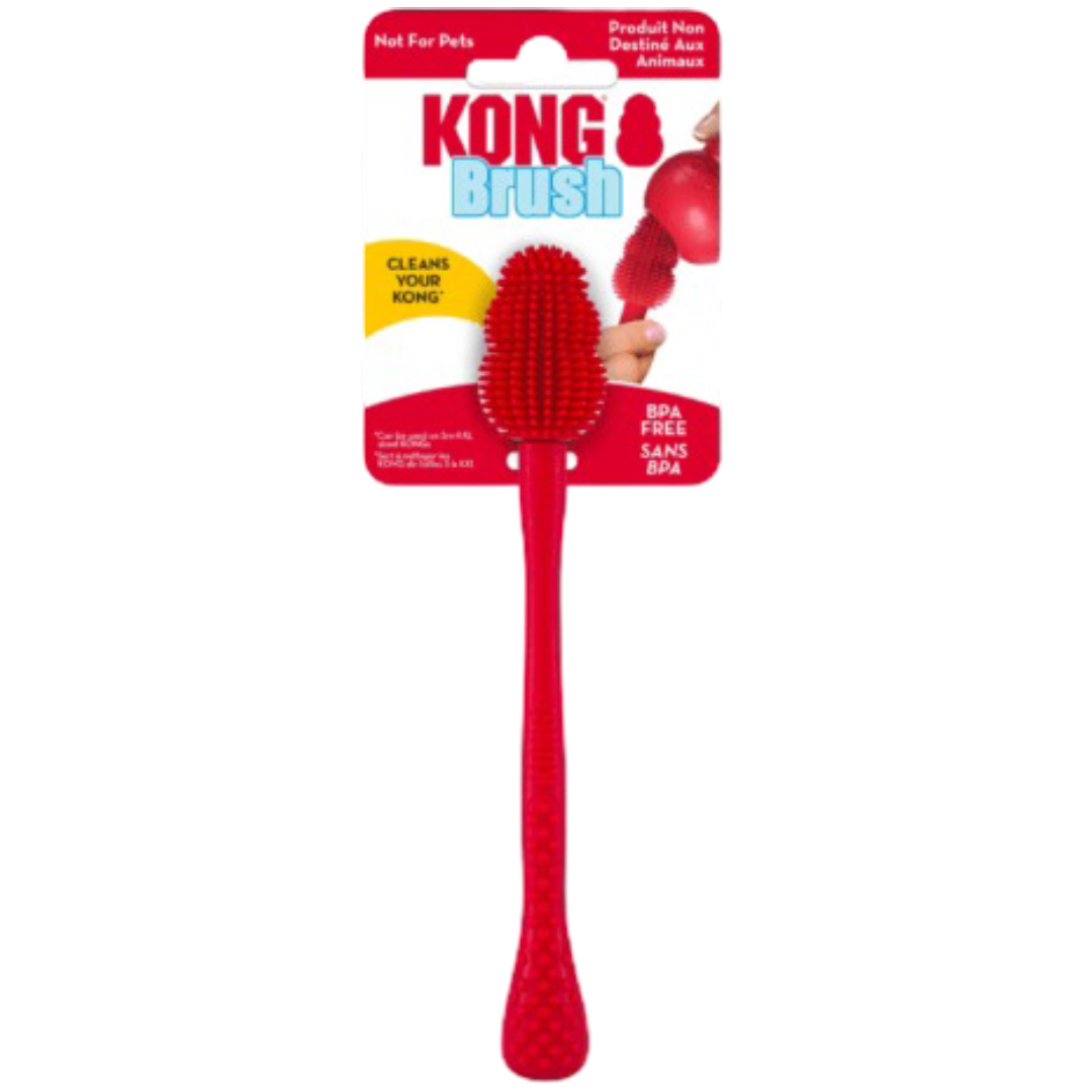 Kong Brush Dog Red