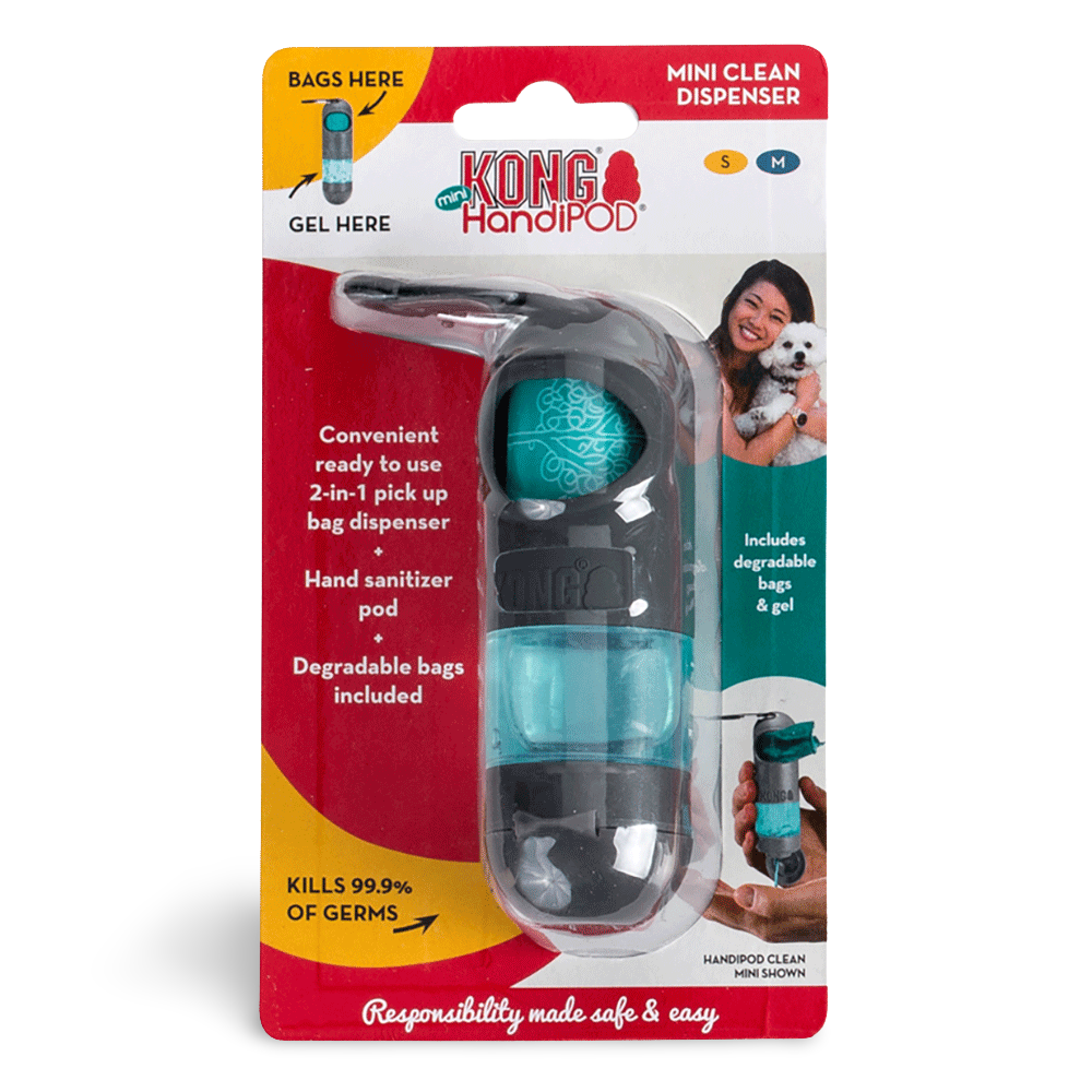 Kong Handipod Mini Clean 2 in 1 Poop Bag and Hand Sanitiser Dispenser
