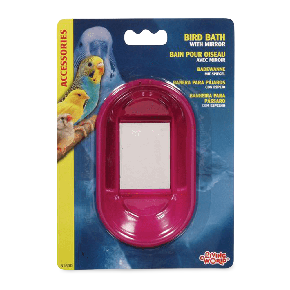 Living World Bird Bath With Mirror