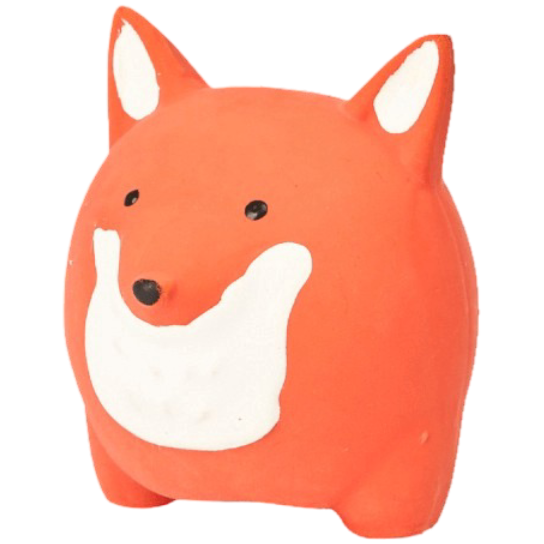 Multipet Mini Latex Animal Shaped Dog Toy Fox