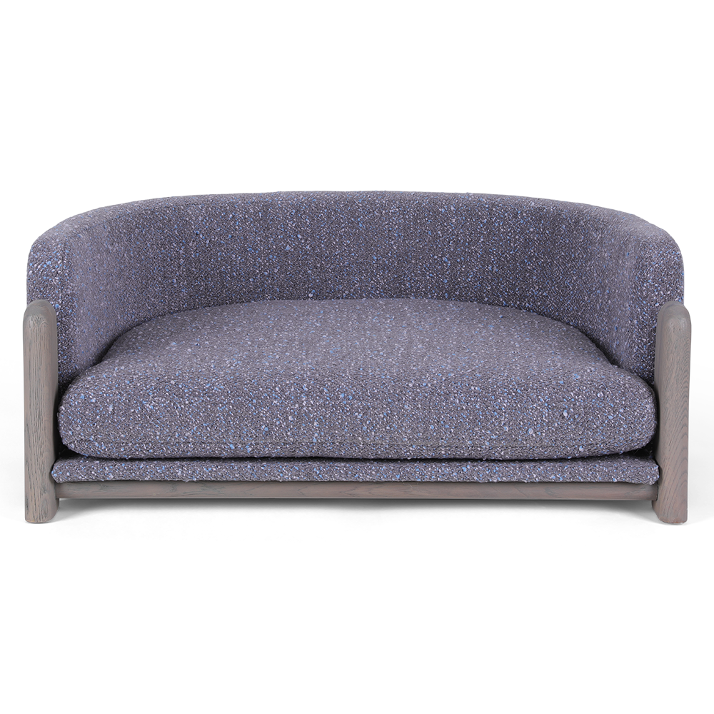 Nujiao Oak Wood Sofa Pet Bed Grey For Dogs And Cats