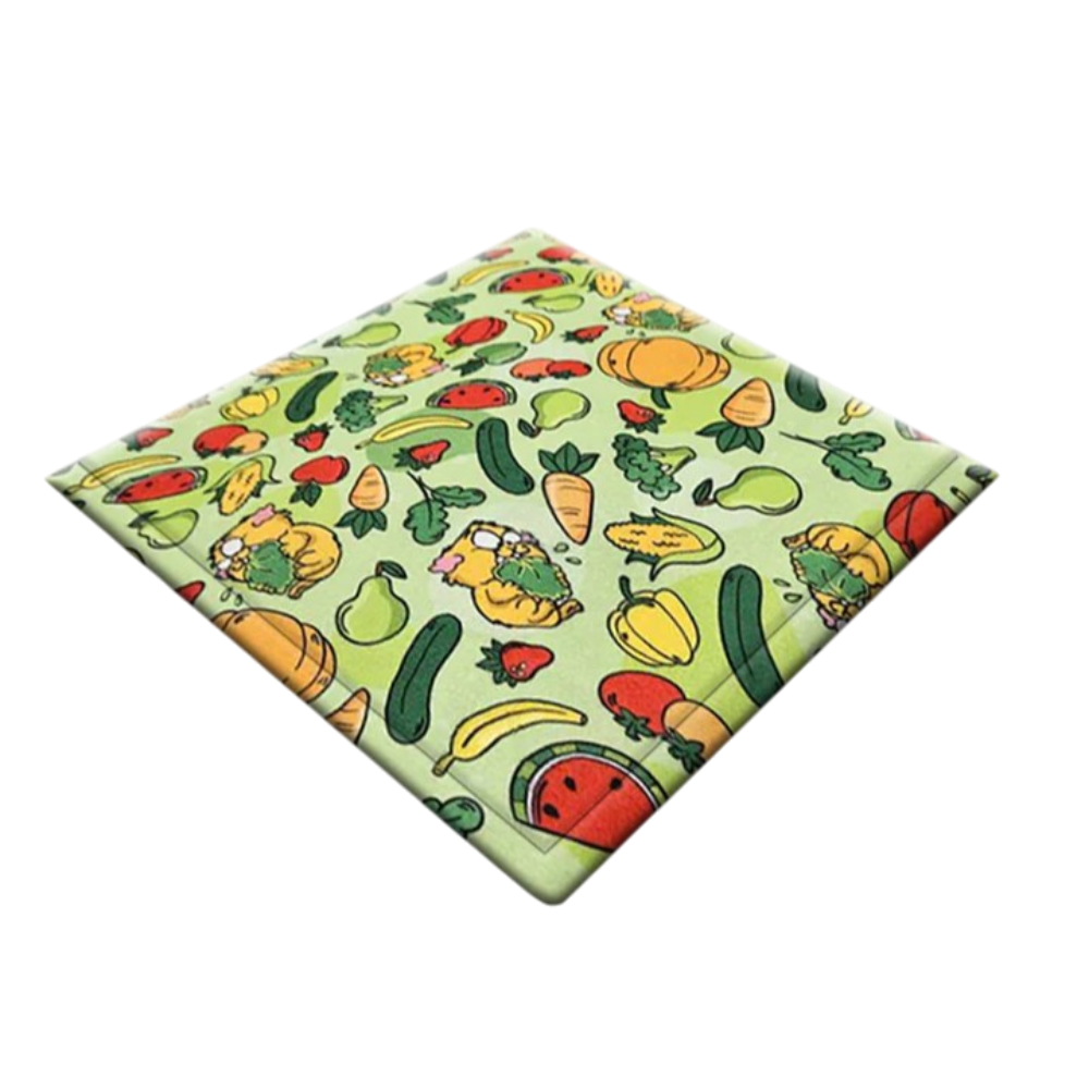 Ozzy Cages Kitchenette Fleece Cage Liner Veggie Patch for Guinea Pigs
