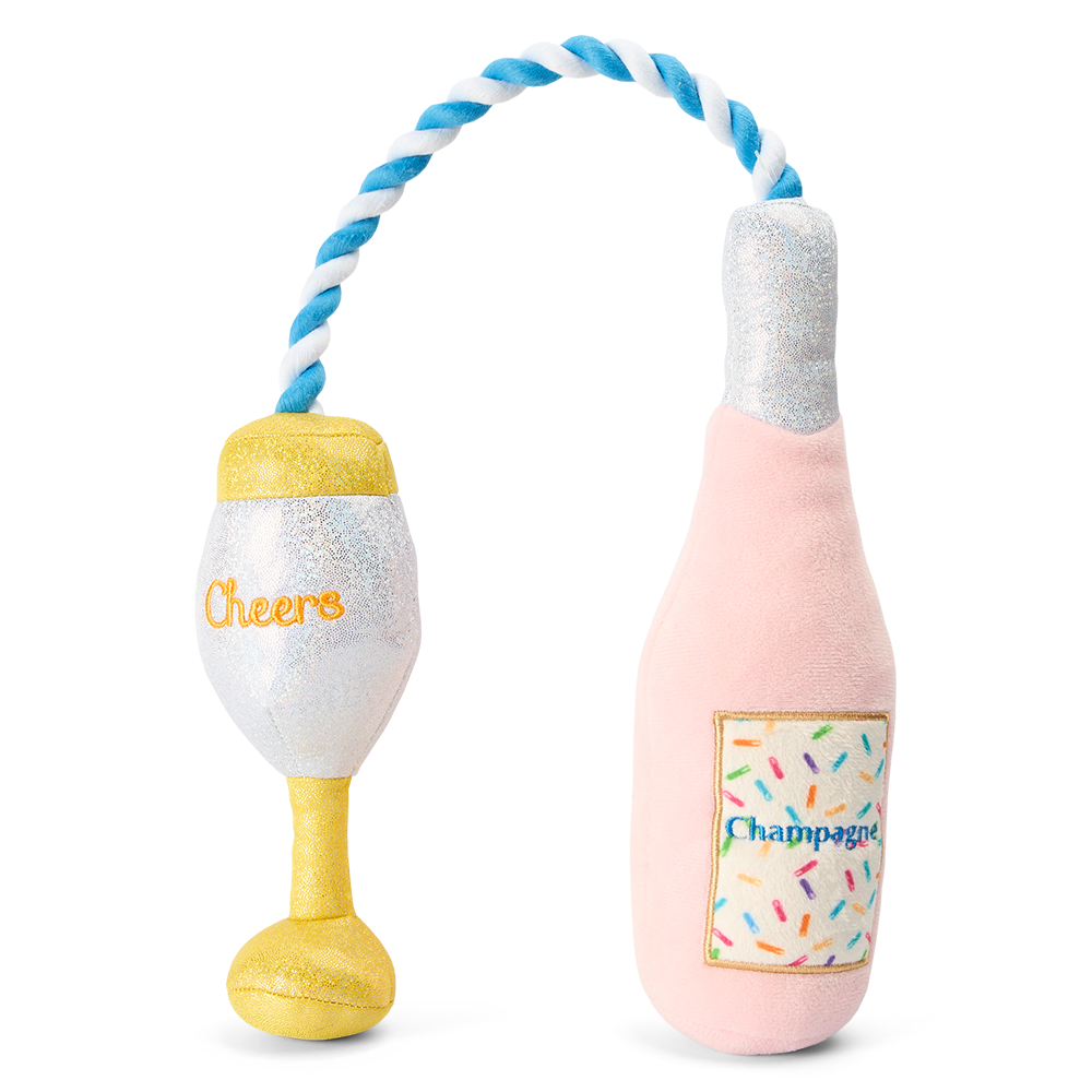 Paws For Life Birthday Party Champagne Bottle With Rope