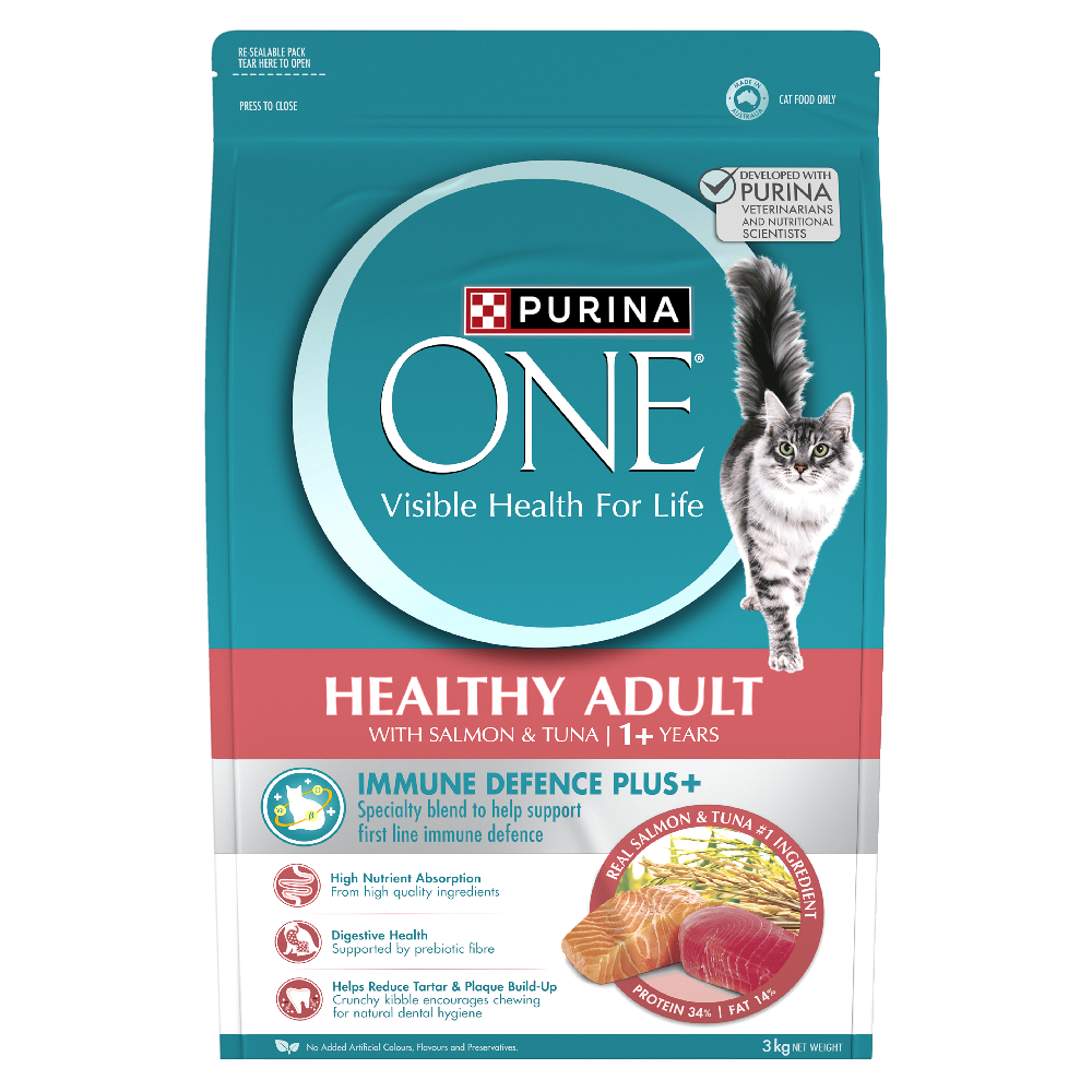 Purina One Salmon & Tuna Healthy Adult Dry Cat Food