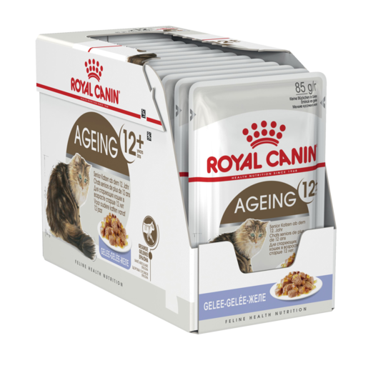 AGEING 12 PLUS JELLY SENIOR WET CAT FOOD POUCHES 12 X 85G Image