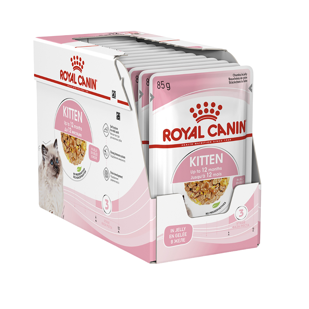 Royal Canin Kitten Instinctive Jelly Wet Cat Food Pouches