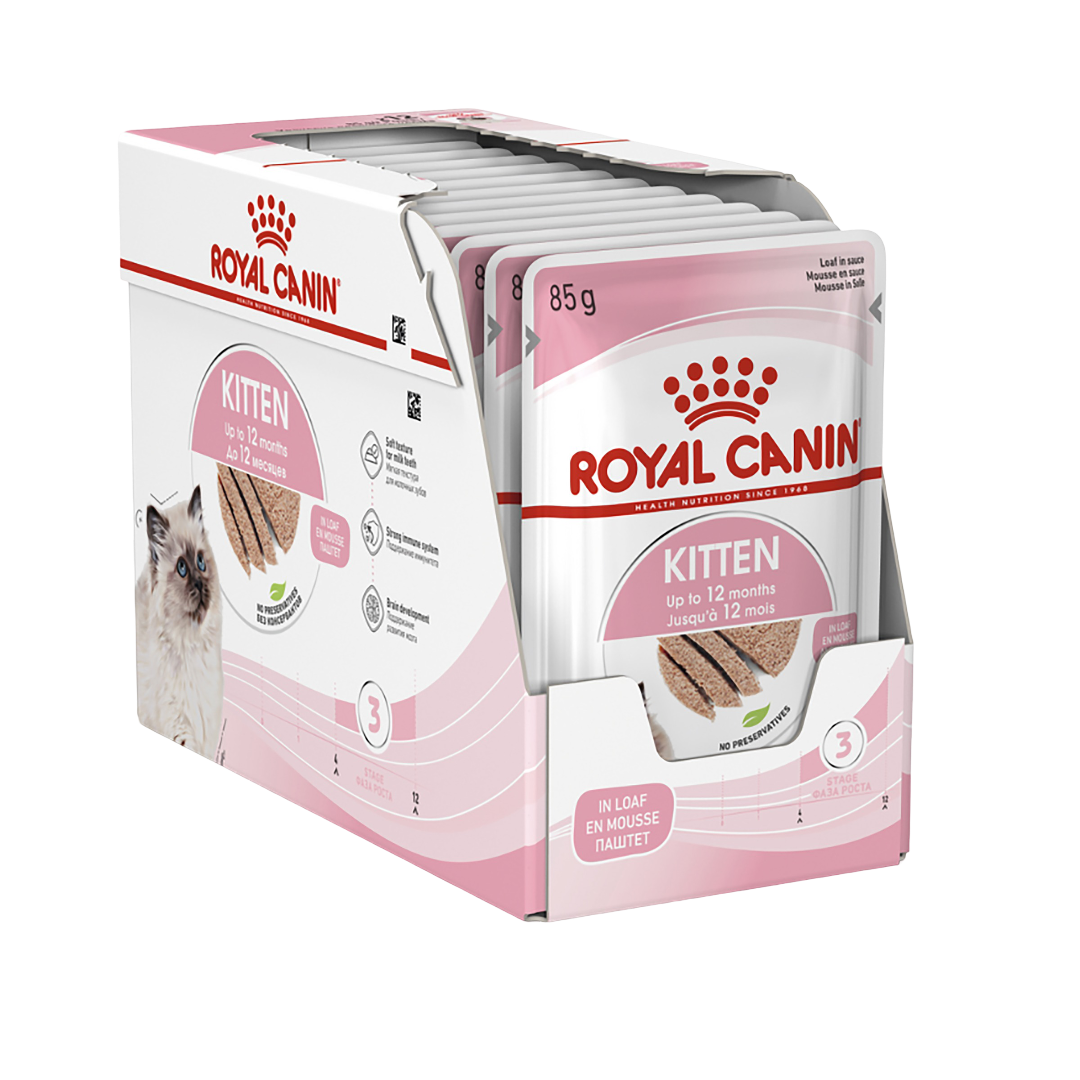 Royal Canin Kitten Instinctive Loaf Wet Cat Food Pouches