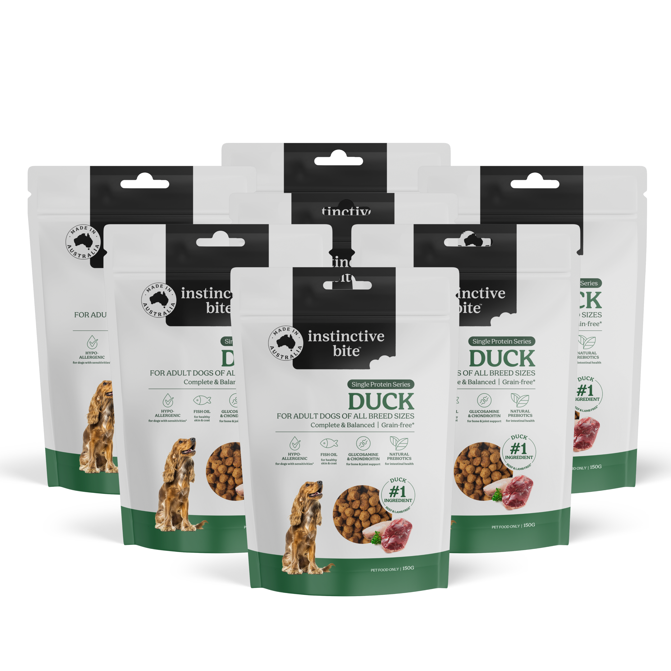 Instinctive Bite Single Protein Duck Grain Free Adult Dry Dog Food Sample Pack