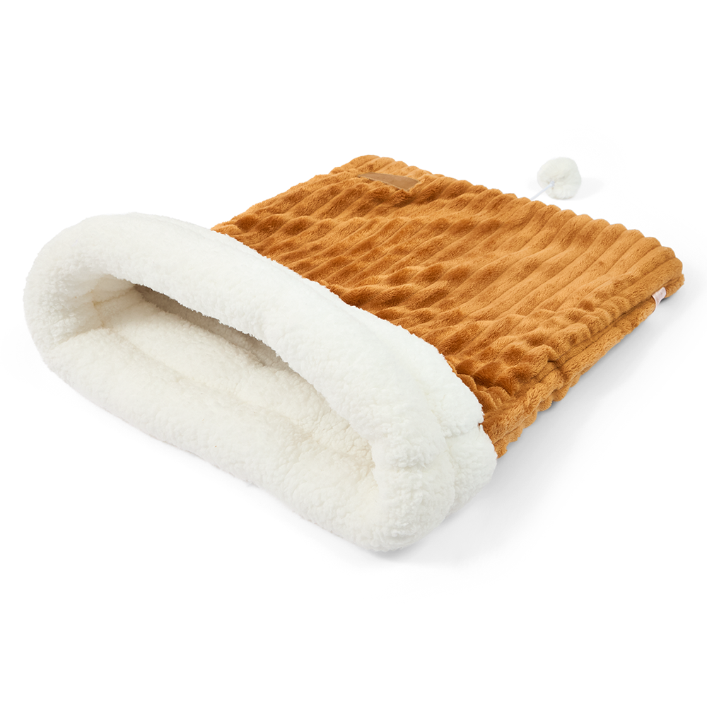 Paws For Life Cosy Cave Cat Bed Brown