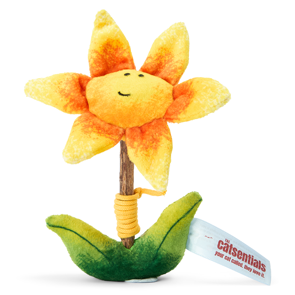 The Catsentials Flower With Silvervine Stick Cat Toy