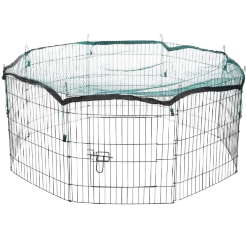 Trixie Outdoor Run With Protective Net Play Pen For Small Animals Green