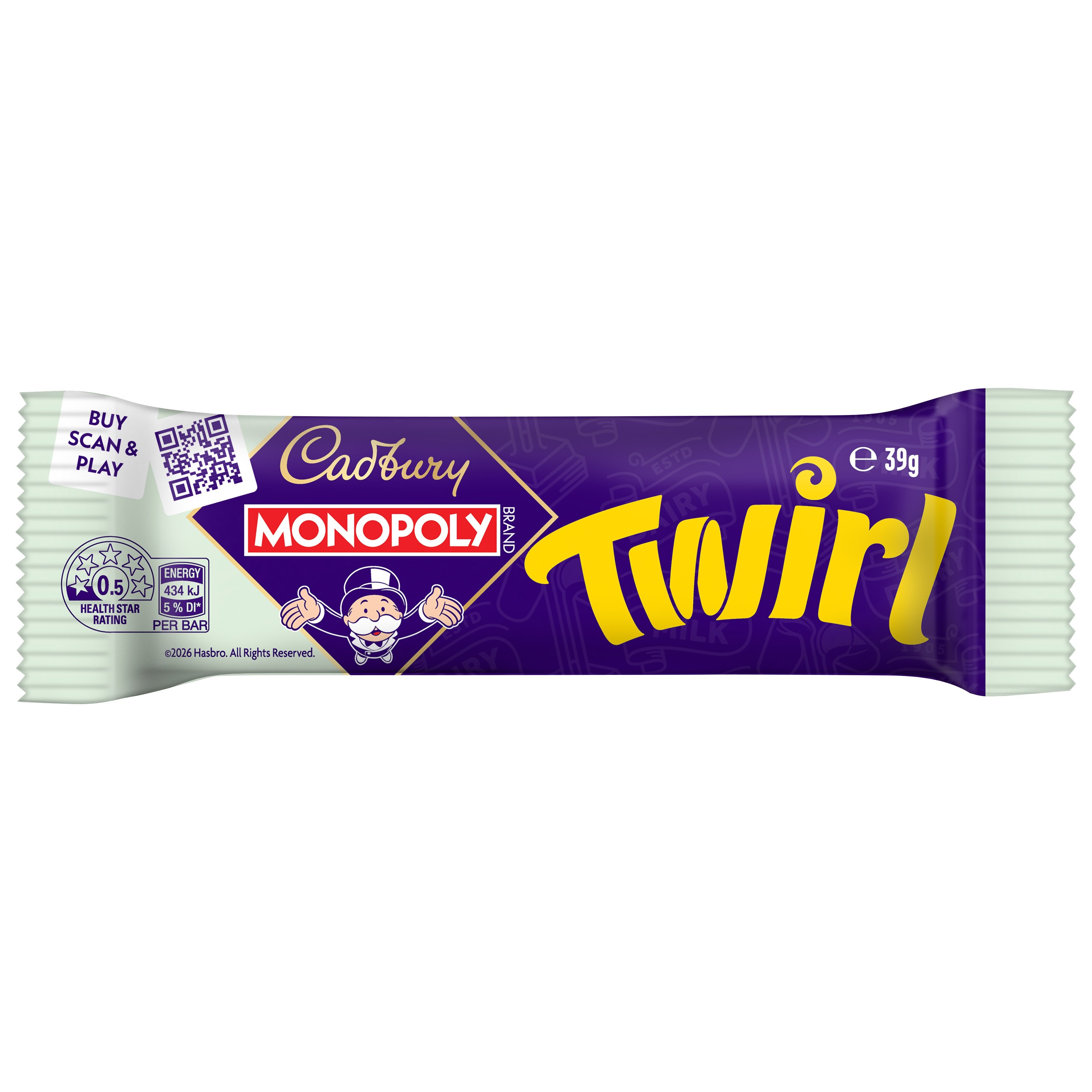 Cadbury Twirl Milk Chocolate Bar 39g