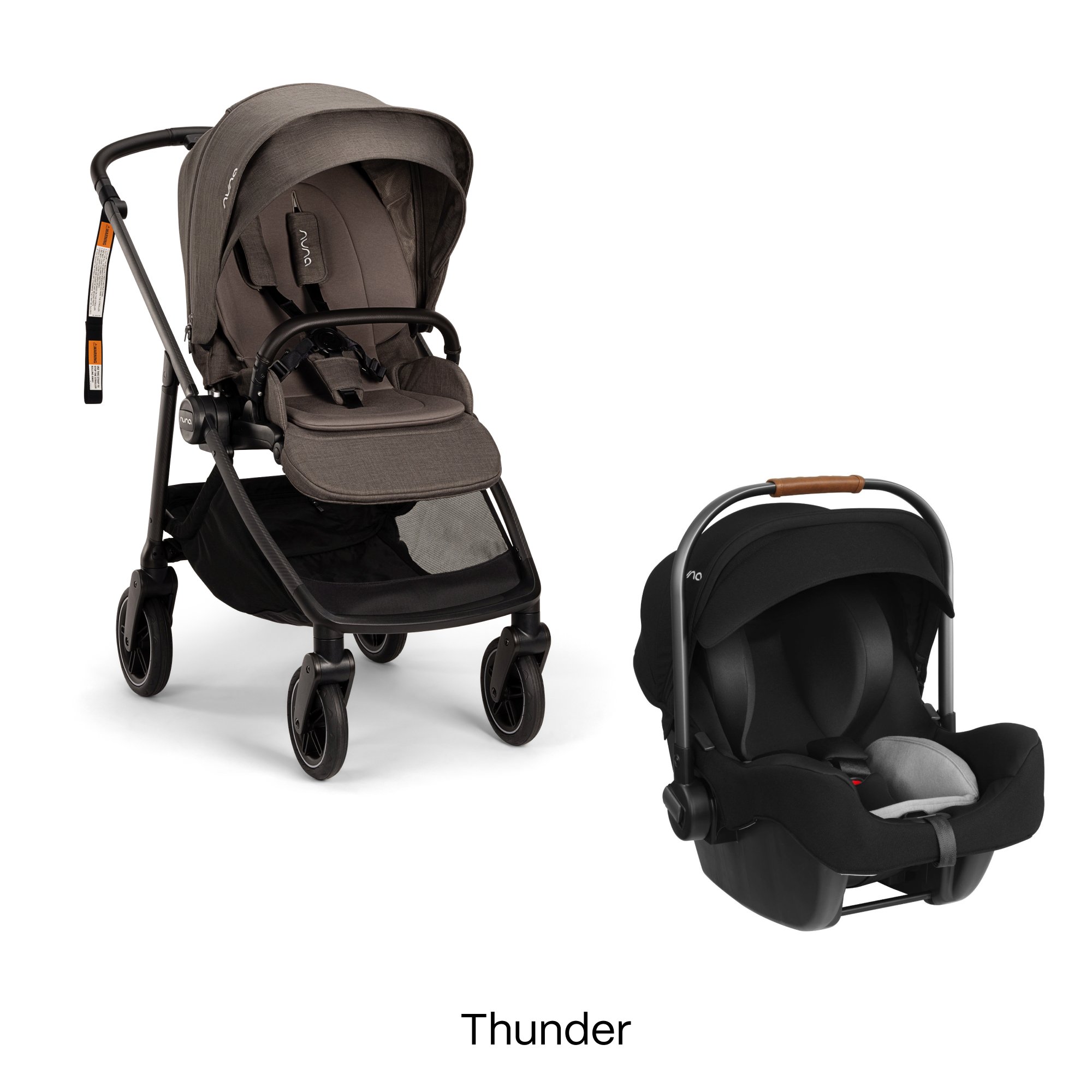 Nuna Swiv Stroller With Cup Holder Klik Plus Capsule Base Bundle