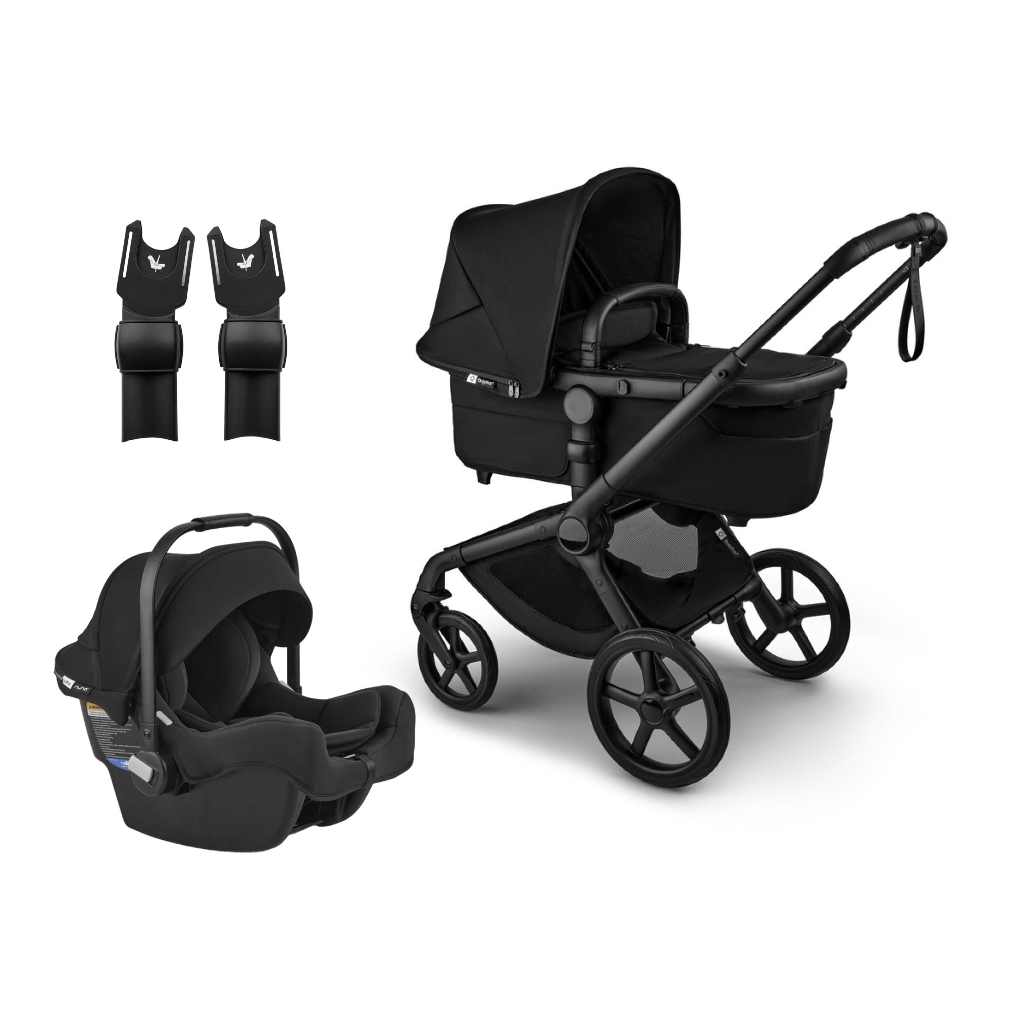 Bugaboo Fox 5 Renew Stroller, Bugaboo Turtle By Nuna Capsule, Adapter & Base Bundle
