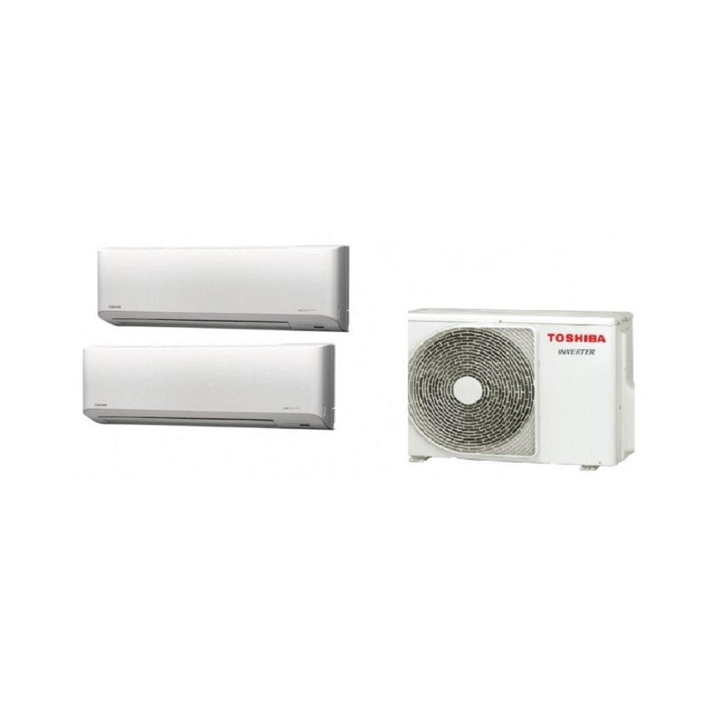Toshiba東芝1.5匹+1.0匹1拖2變頻淨冷多聯式分體冷氣機RAS-M13N4KCV+RAS